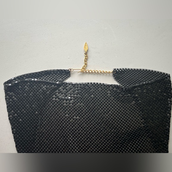 Whiting & Davis Vintage Black Scarf/Bib